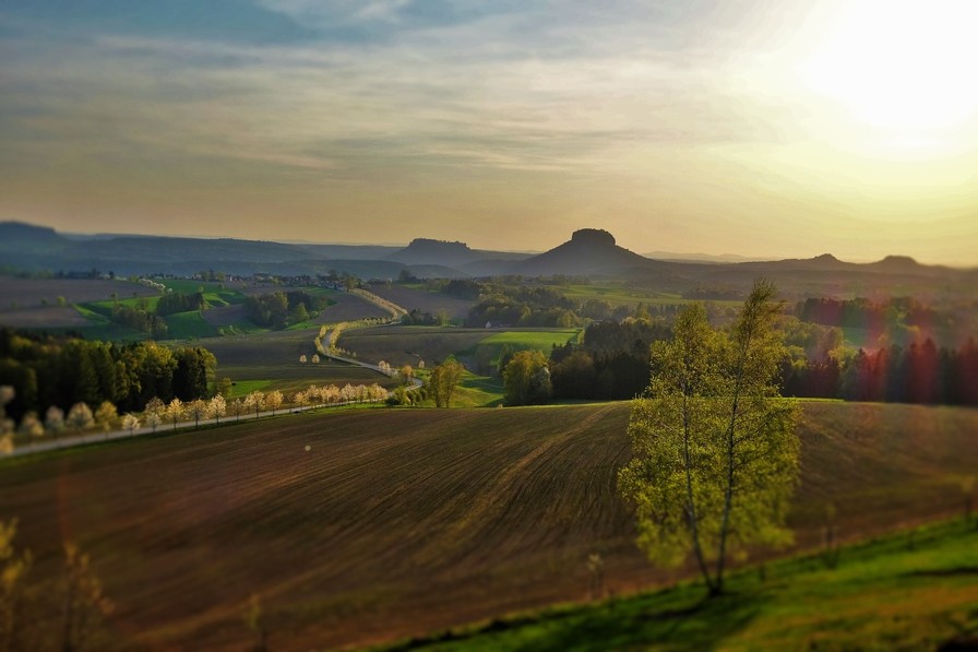 Ausblick Altendorf Sebnitz in der Sächsischen Schweiz