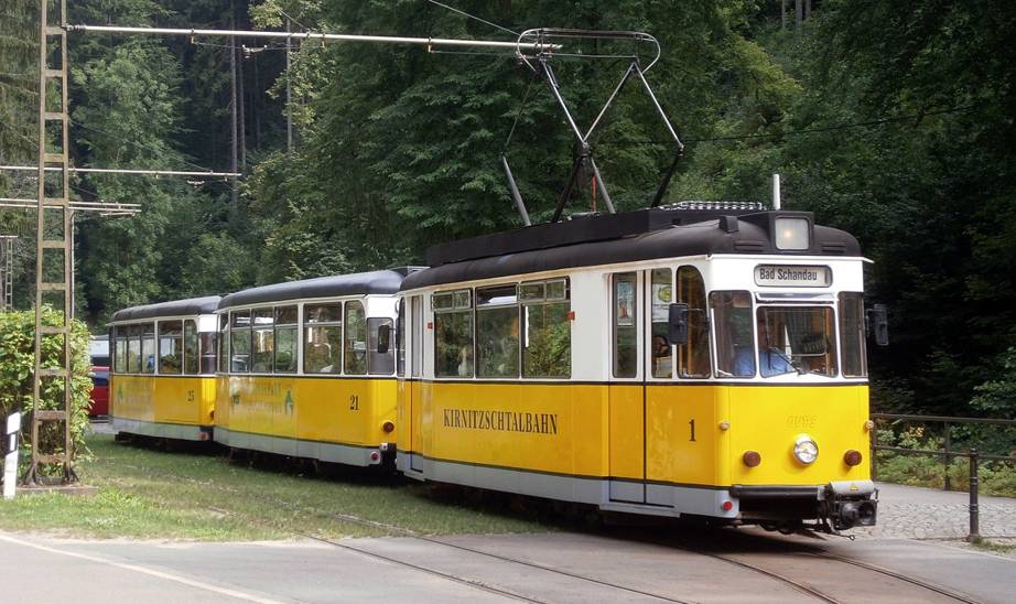 Kirnitzschtalbahn zum Lichtenhainer Wasserfall