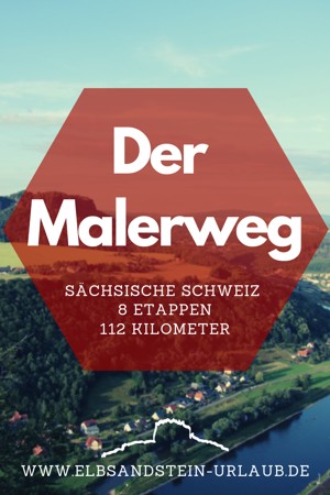 Wanderweg Malerweg in der Sächsischen Schweiz.